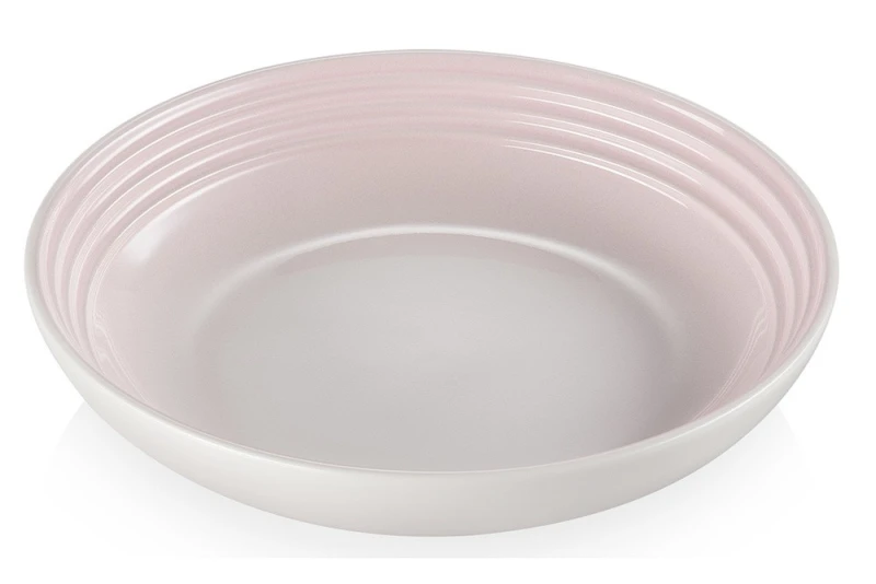 Le Creuset Suppenteller Steinzeug Shell Pink 22cm