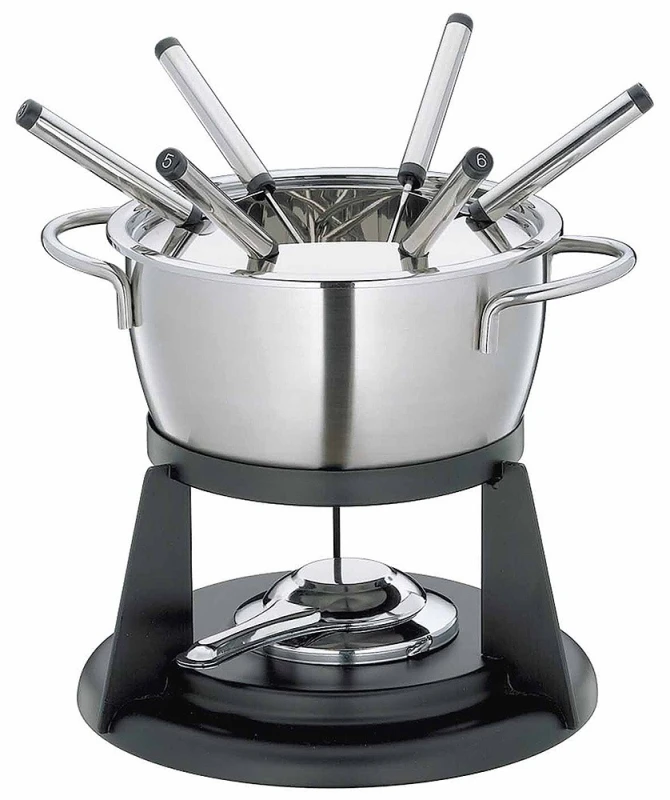 Küchenprofi Fondue Set ST. MORITZ Edelstahl