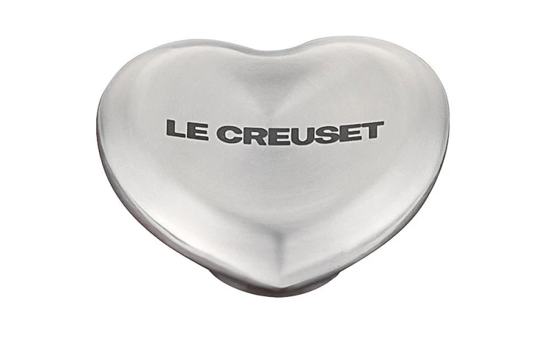 Le Creuset Herzknauf Deckelknopf Herzform Edelstahl