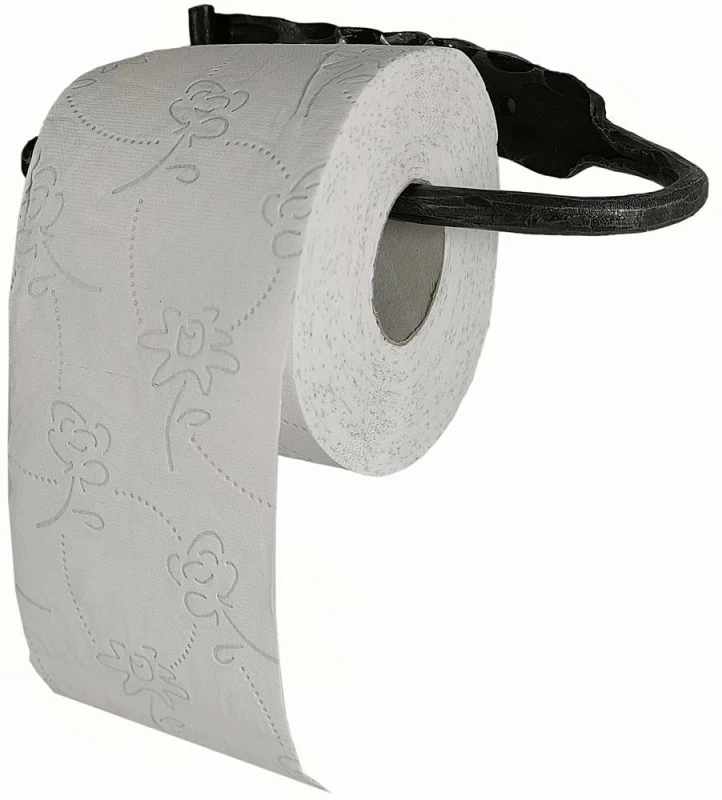 Toilettenpapierhalter Schmiedeeisen Nostalgie WC-Papierhalter Antik-Stil Schwarz