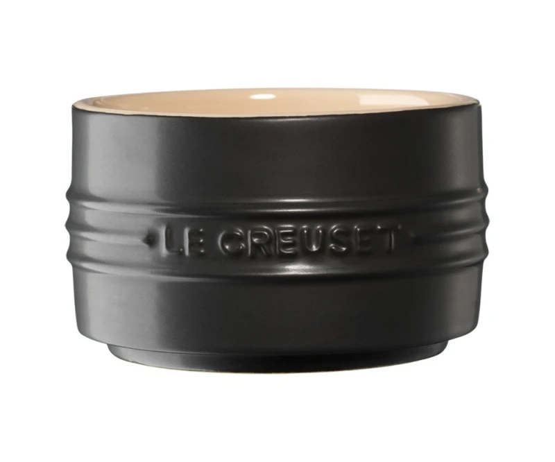 Le Creuset Stapelbares Förmchen Schwarz glänzend 8cm