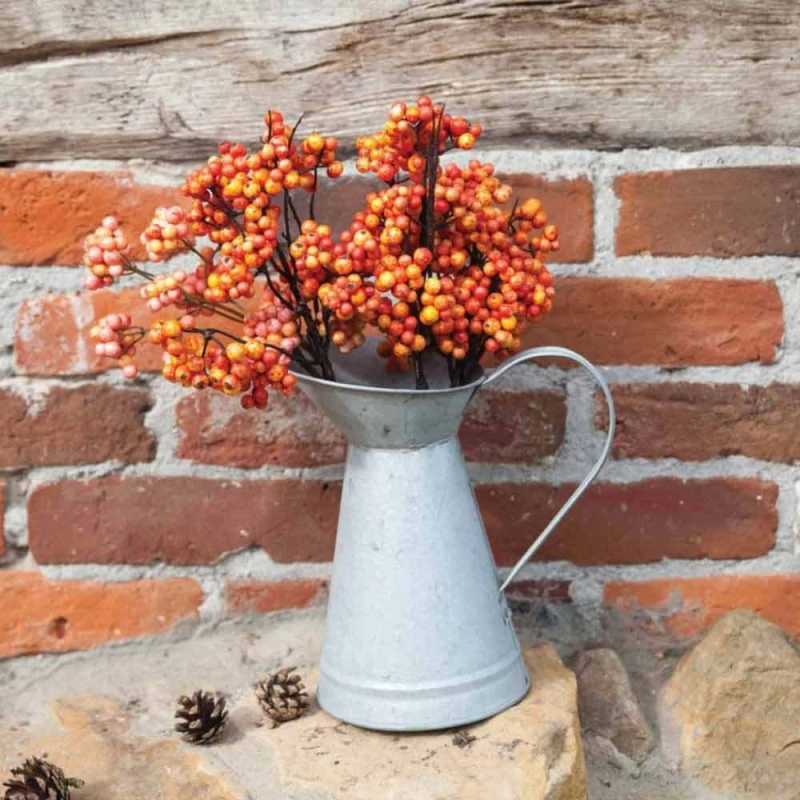 Deko Krug Zink Zinkkrug Gießkanne Zinkkanne Wasserkrug Landhaus Vintage-Stil