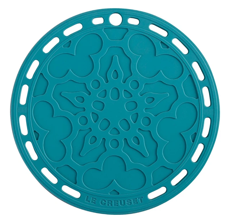 Le Creuset Silikon Untersetzer Tradition Rund Karibik 20cm