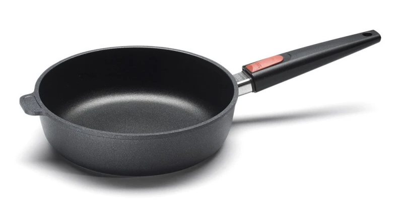 Woll Bratpfanne Hoch Nowo Titanium Induktion Aluguss abnehmbarer Stiel 24cm