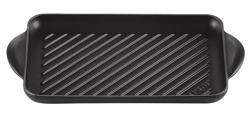 Le Creuset Grillplatte Rechteckig Gusseisen Schwarz 32cm