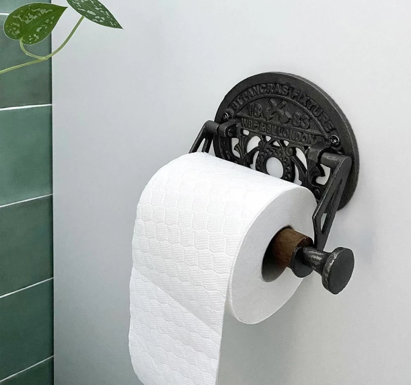 Toilettenpapierhalter London Eisenbahn Nostalgie Gusseisen Vintage Antik-Stil