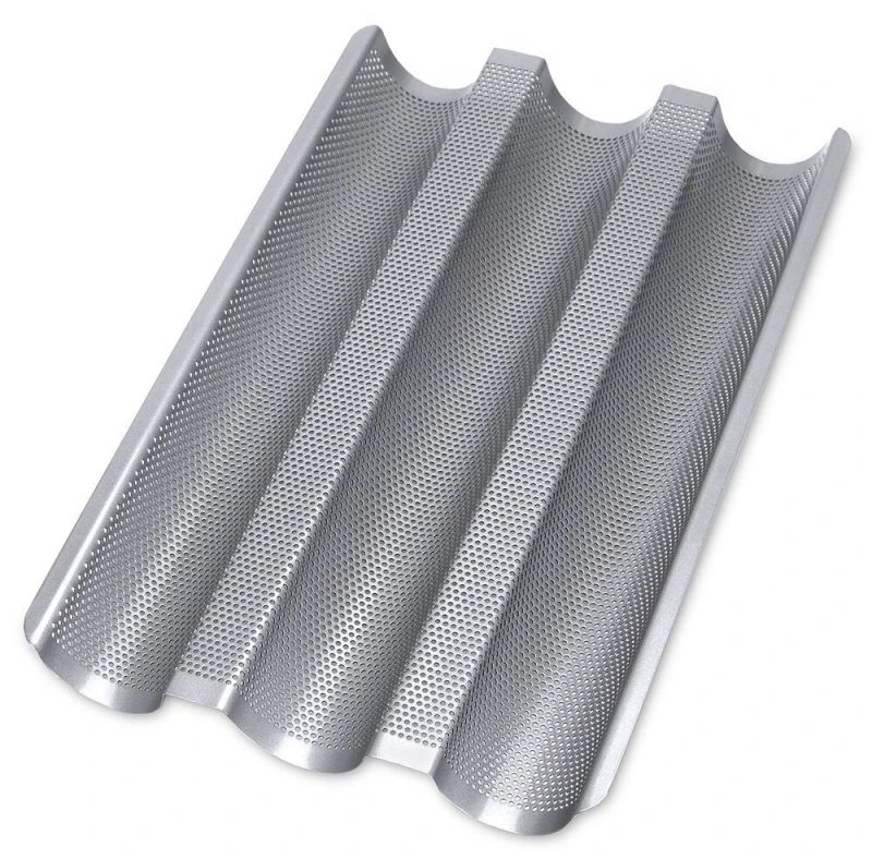 Städter Baguetteblech Baguetteform Antihaftbeschichtet Baguette Backform 37x24cm