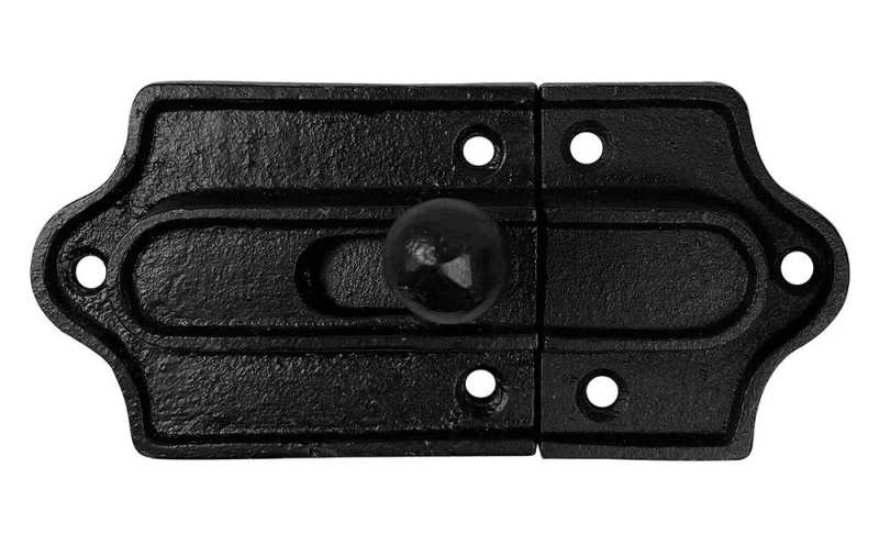 Schiebeschloß Türriegel Schieberiegel Vintage Gusseisen Schwarz Antik-Stil