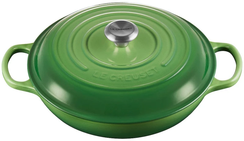 Le Creuset Gourmet-Profitopf Signature Gusseisen Bamboo Green 30cm