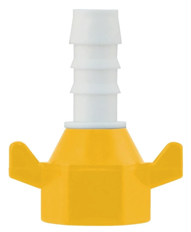 Lilie Aufschraubtülle Gerade Trinkwassersystem WeißGELB Tülle 10 mm