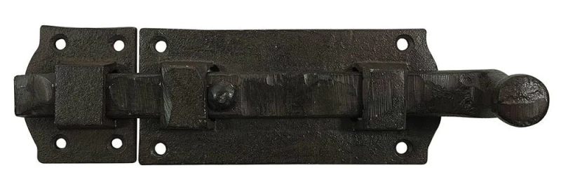 Türriegel Schlossriegel Vintage Schieberiegel Gusseisen Braun Schiebeschloß 22cm