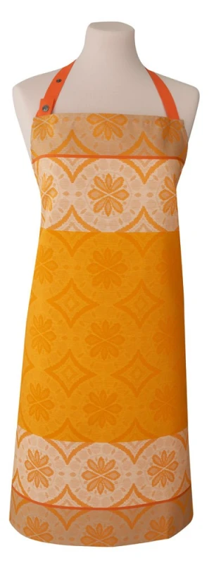 Le Jacquard Français Schürze Arriere Pays Melon Orange 80x96 Baumwolle