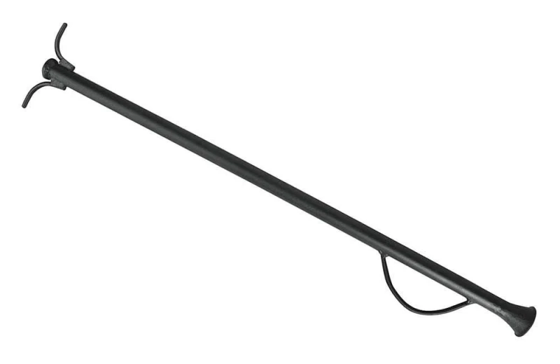 Boufadou Blasrohr Gusseisen Schwarz Flammenbläser Feuerrohr Kamin 72cm