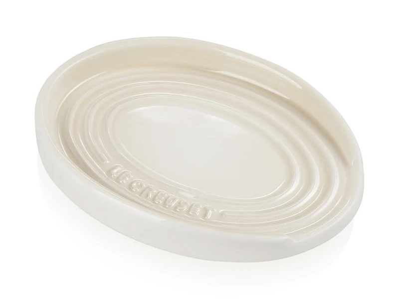 Le Creuset Kochlöffelablage Oval Kochlöffelhalter Steinzeug Meringue