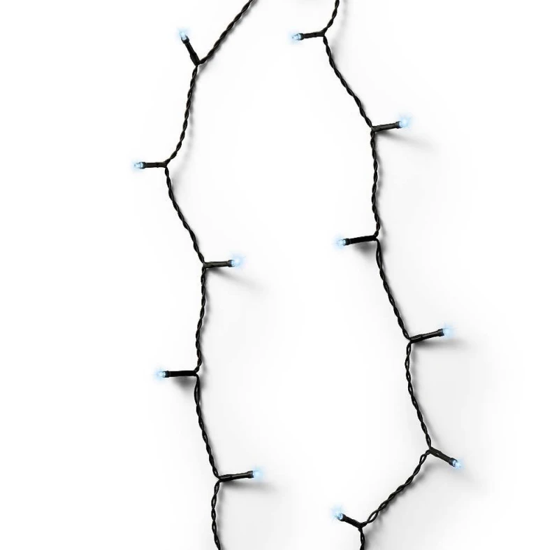 LED-Lichterkette kaltweiß mit 96 LEDs Timer Außenbereich 7m