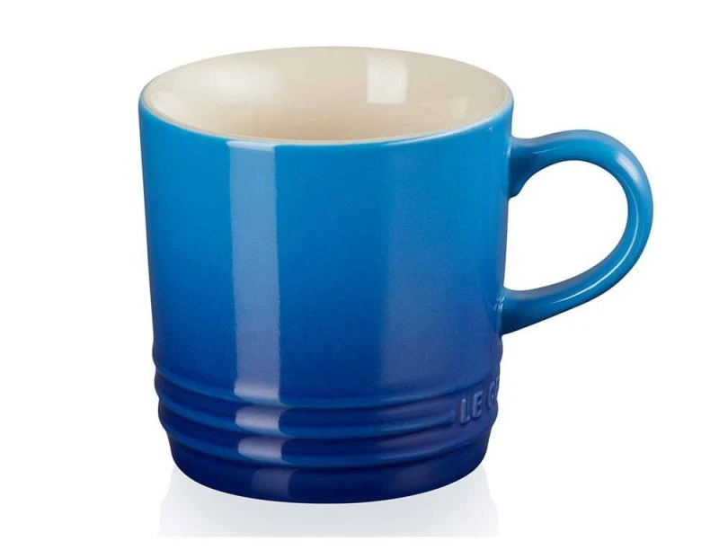 Le Creuset Tasse Becher Steinzeug Azure Blau 200 ml