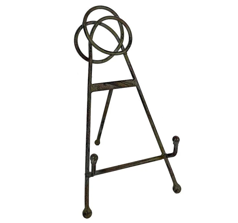 Buchstütze Nostalgie Buchständer Eisen Grau Kochbuchhalter Vintage-Stil