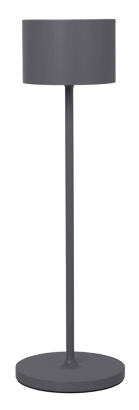 blomus Tischleuchte FAROL kabellos dimmbar LED Akku Outdoor Warm Grey anthrazit
