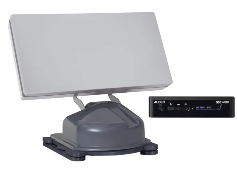 Alden Planar HD grau mit S.S.C. Steuermodul TWIN LNB