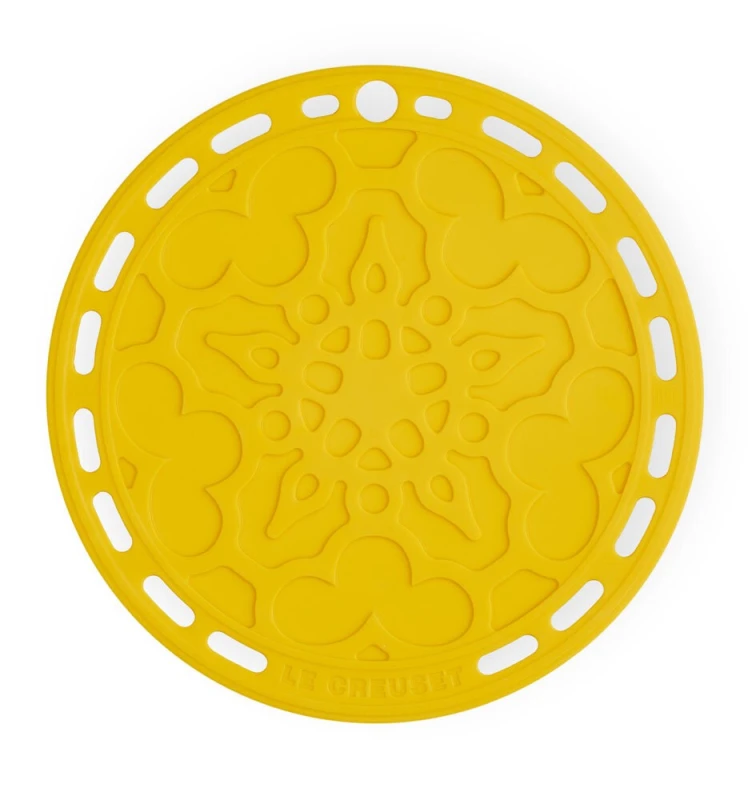 Le Creuset Silikon Untersetzer Tradition Rund Nectar Gelb 20cm