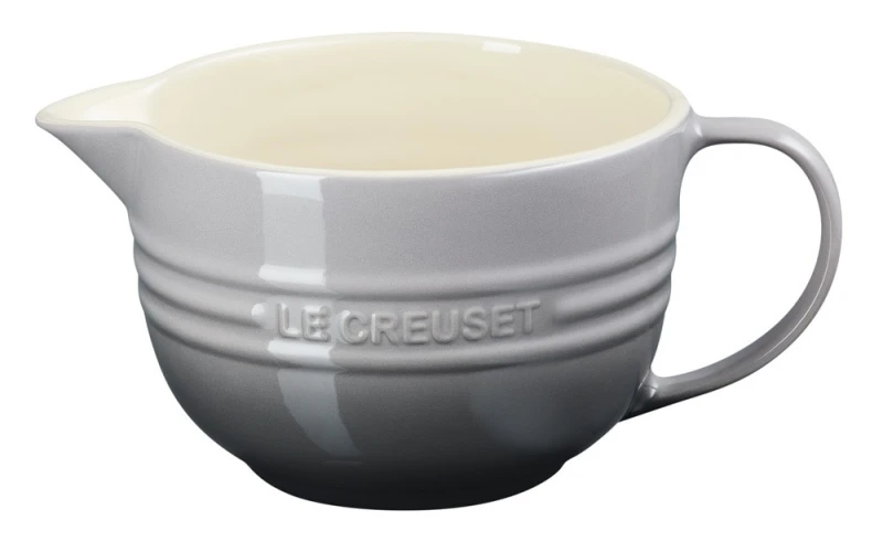 Le Creuset Rührschüssel mit Henkel Steinzeug Flint Grau