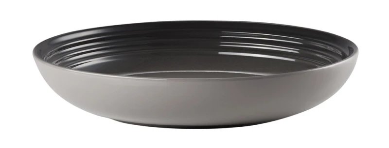 Le Creuset Suppenteller Steinzeug Flint Grau 22cm