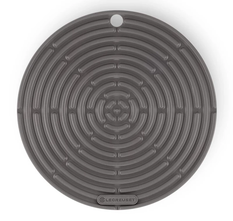 Le Creuset Topflappen Rund Silikon Flint Grau