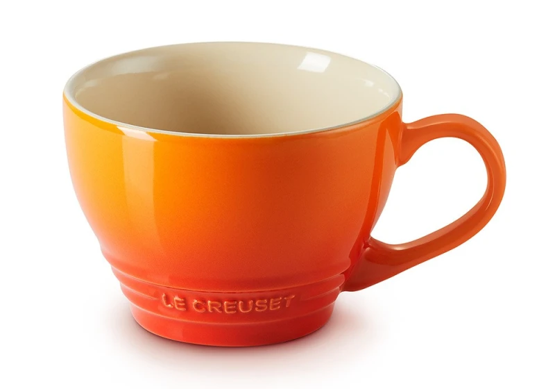 Le Creuset Cappuccino Tasse Steinzeug Ofenrot 400ml