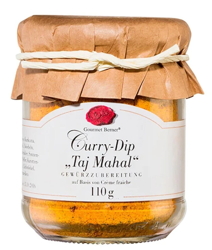 Gourmet Berner Curry Dip Taj Mahal Gewürzmischung für Créme Fraîche 110g
