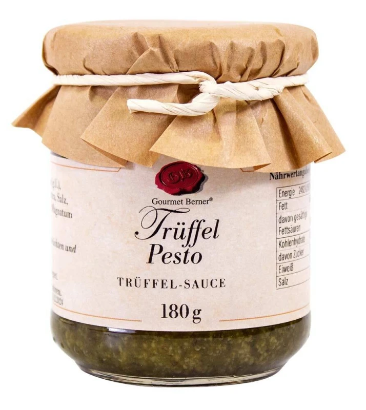Gourmet Berner Trüffel Pesto Sauce im Glas 180g
