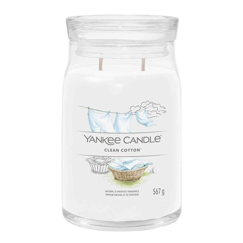 Yankee Candle Duftkerze Signature Clean Cotton 567 g