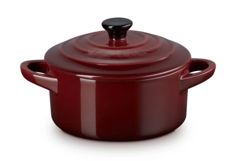 Le Creuset Mini Cocotte Steinzeug Garnet (Rhone) Bordeaux-Rot 10X5cm