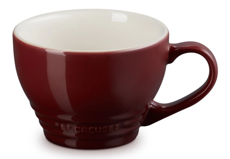 Le Creuset Cappuccino Tasse Steinzeug Garnet (Rhone) Bordeaux-Rot 400ml