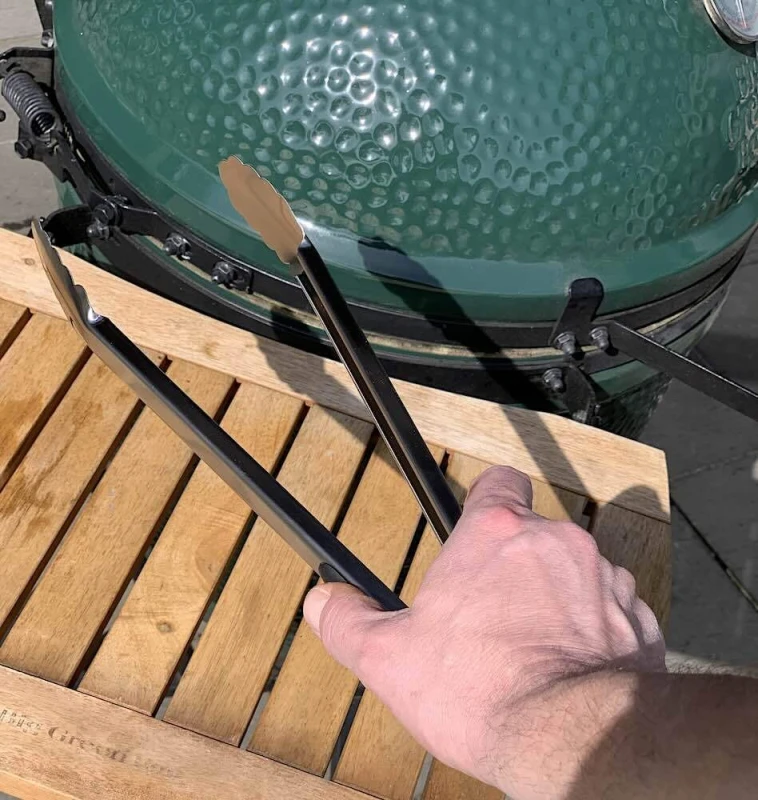 Grillzange XL Servierzange Bratwurstzange Edelstahl Lang BBQ Zum Grillen 43 cm