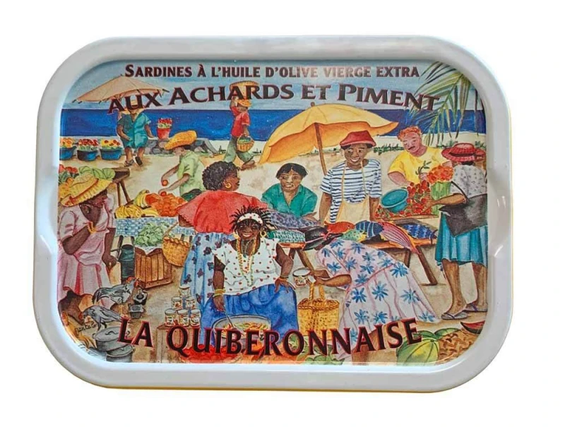La Quiberonnaise Jahrgangssardinen 2023 in kreolischer Marinade - Dose 115g