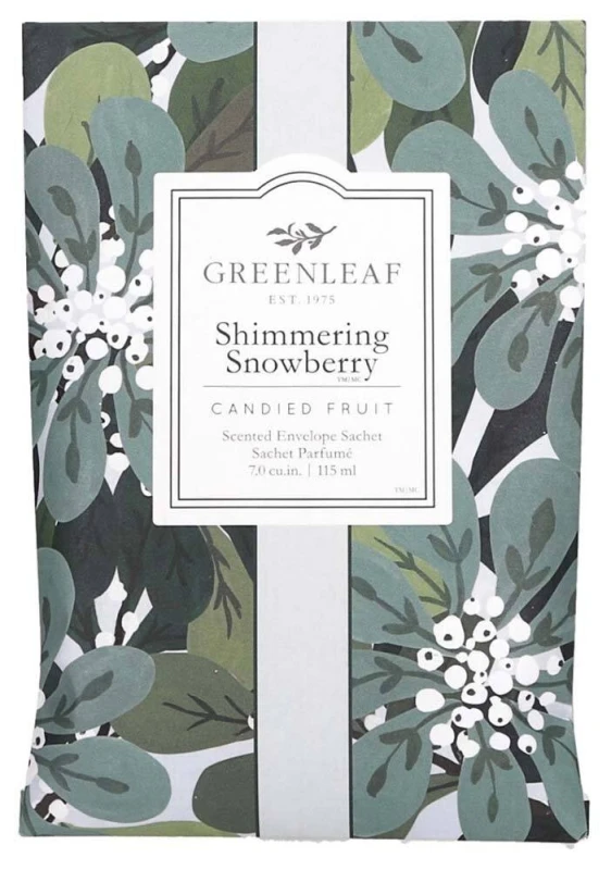 Greenleaf Duft Sachet - Shimmering Snowberry - Weihnachtsduft Duftsäckchen Large