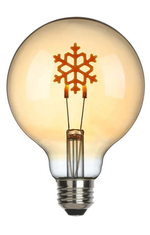 Sompex Schneeflocke LED Filament Leuchtmittel E27 2000 K