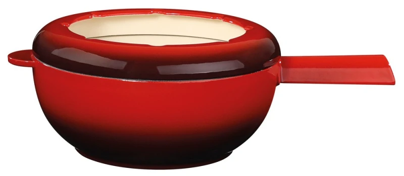 Spring Caquelon SAAS-FEE Gusseisen Fondue Rot 20 cm