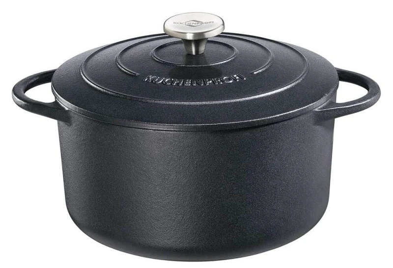 Küchenprofi Bratentopf Rund PROVENCE Schwarz Bräter Classic Black 26 cm