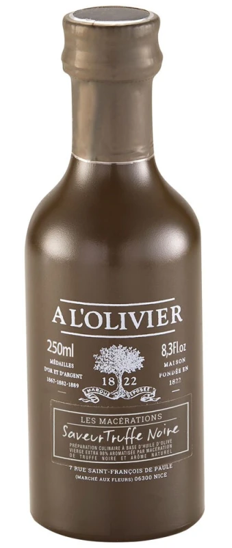 A L'Olivier Olivenöl mit schwarzem Trüffel Flasche 250ml
