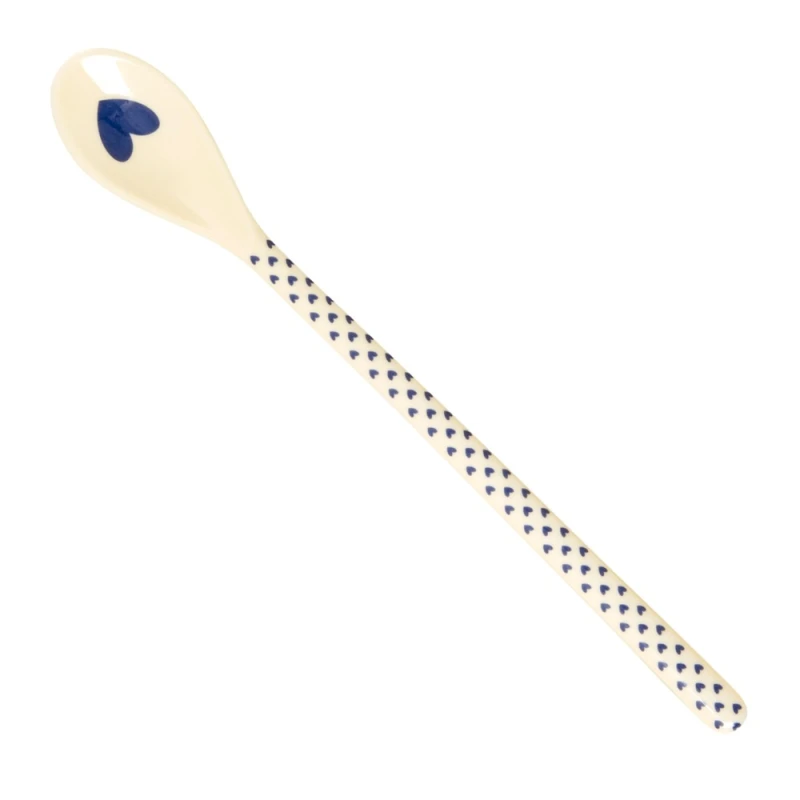 Rice Melamin Latte Löffel Hearts Prints Blau Herz Melaminlöffel
