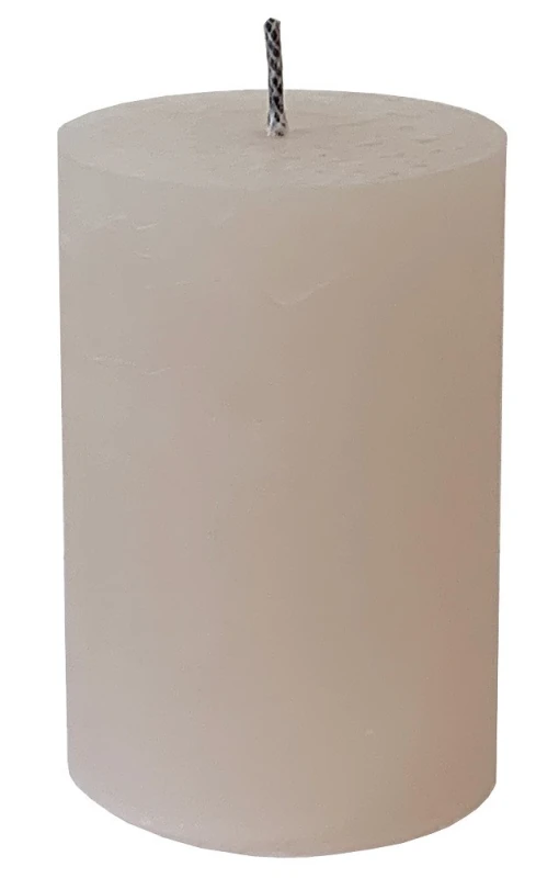 Outdoor Kerze Creme Nougat Dicker Docht Rustic Stumpenkerze Premium 10 x 15 cm