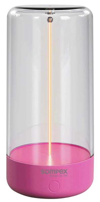 Sompex PULSE Akku Tischleuchte LED Dimmbar 3 Funktionen Neon Pink