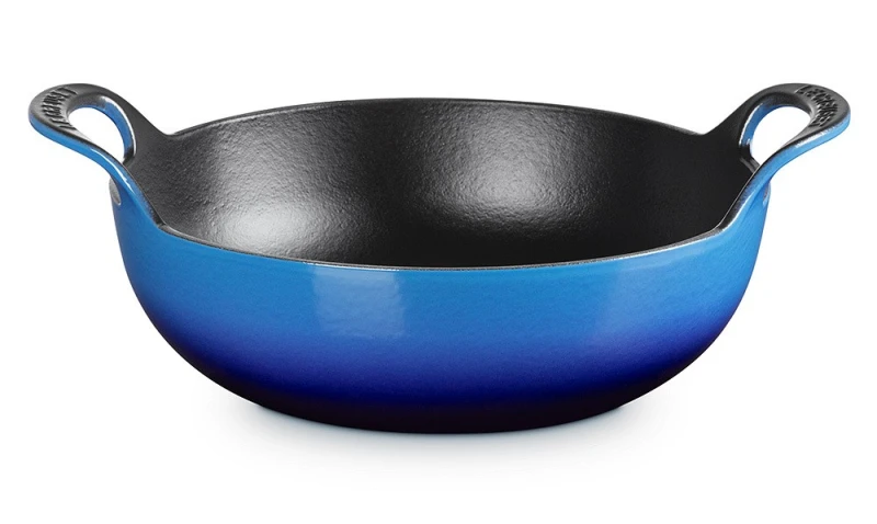 Le Creuset Balti Dish Schmorbräter Gusseisen Azure Blau 24cm