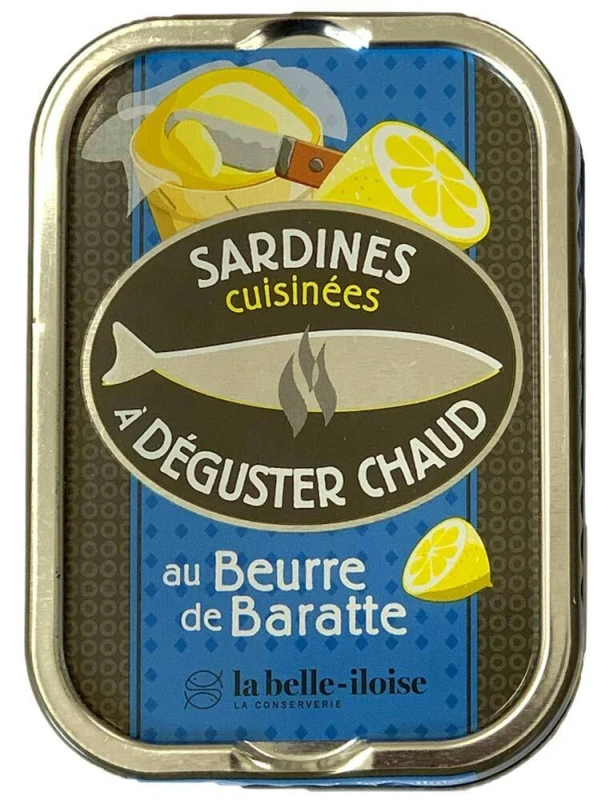 la belle-iloise Sardinen zum Braten in Fassbutter - Dose 115 g