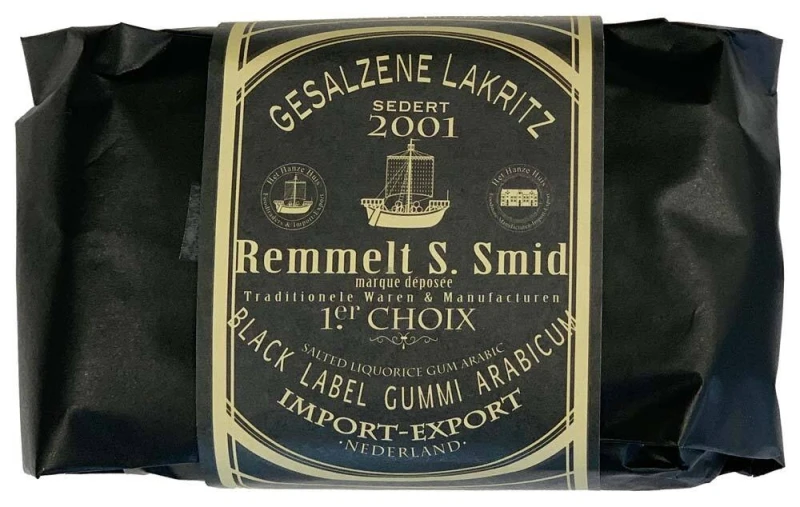 Remmelt S. Smid Lakritz Salzig Vegan Pastillen Nachfüllpackung 400 g