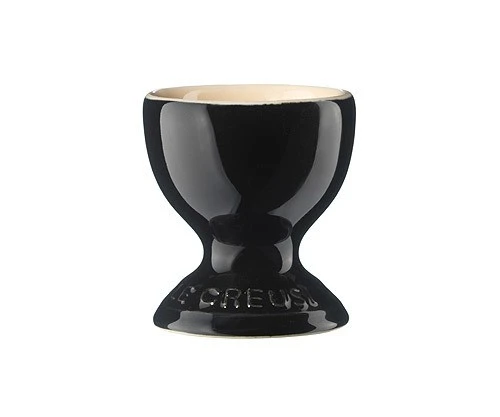 Le Creuset Eierbecher Klassik Steinzeug Schwarz glänzend