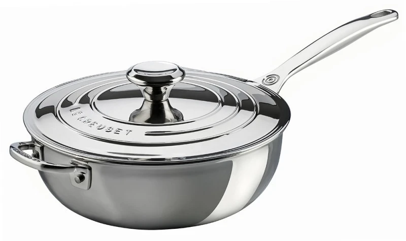 Le Creuset Sautépfanne 3-Ply PLUS Edelstahl Antihaft 24cm