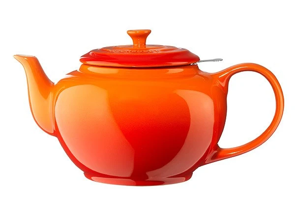 Le Creuset Klassische Kanne mit Siebeinsatz Steinzeug Ofenrot 1,3L