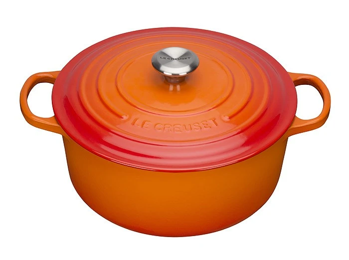 Le Creuset Bräter Signature Rund Gusseisen Ofenrot 26cm